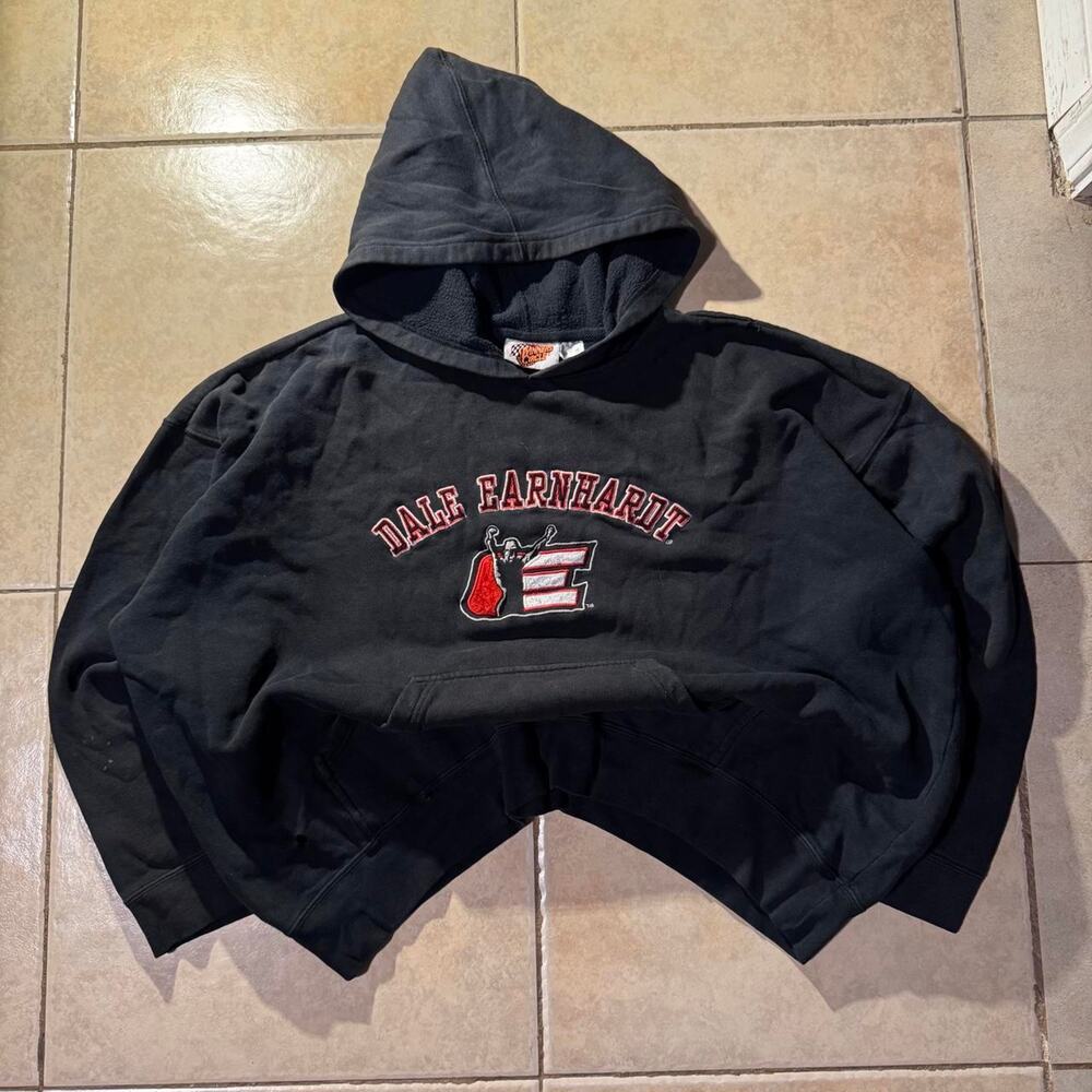 Vintage y2k dale earnhardt black hoodie Size XL in Mens